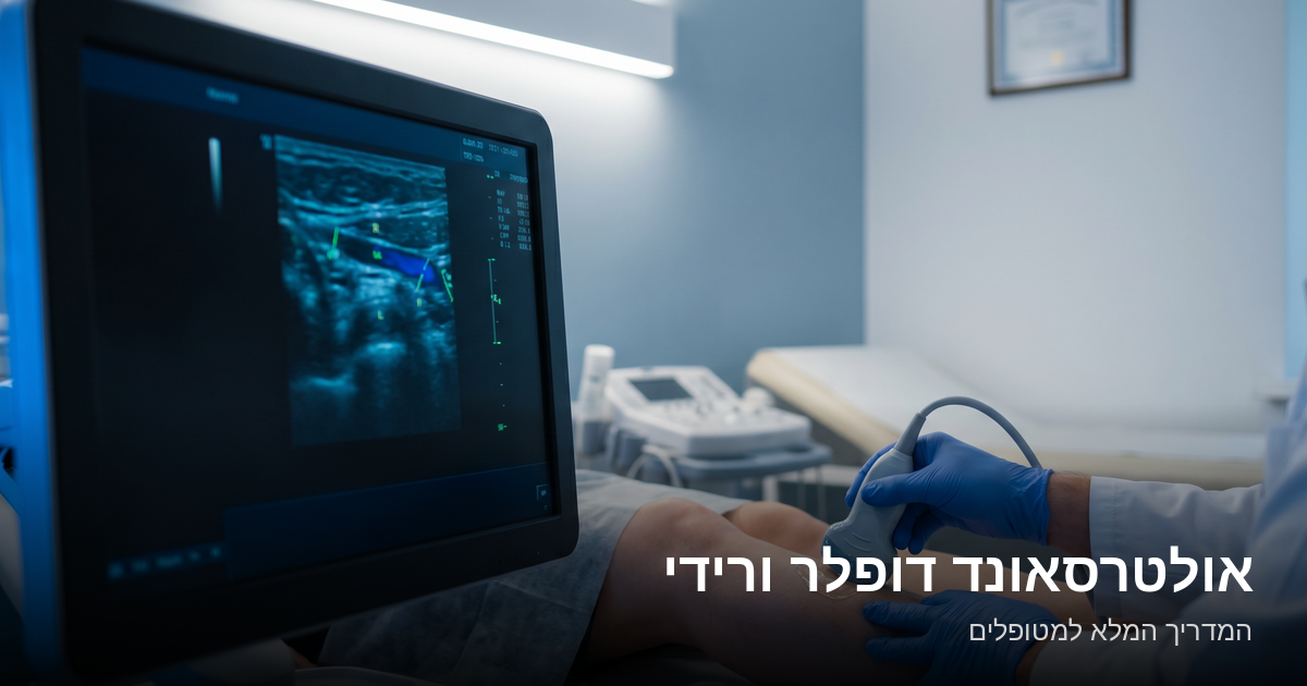 Read more about the article אולטרסאונד דופלר ורידי — המדריך המלא למטופלים